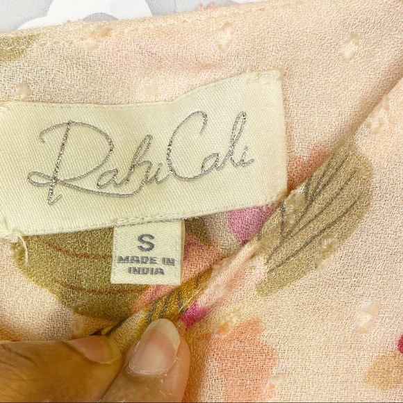 EUC Rahi Cali Floral Cutout Back Ruffle Dress - Picture 5 of 12